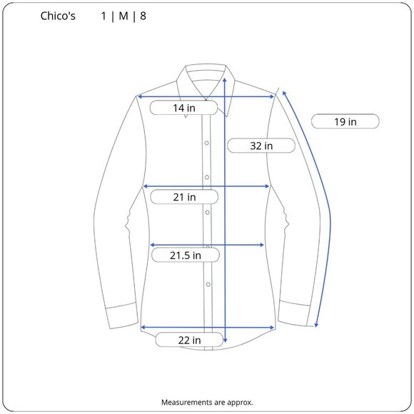 Chicos Womens No Iron Linen Tunic Shirttail High Low 3/4 Sleeve Blue Size 1 | M - Picture 3 of 13